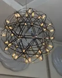 Ball Chandelier Silver - 27cm